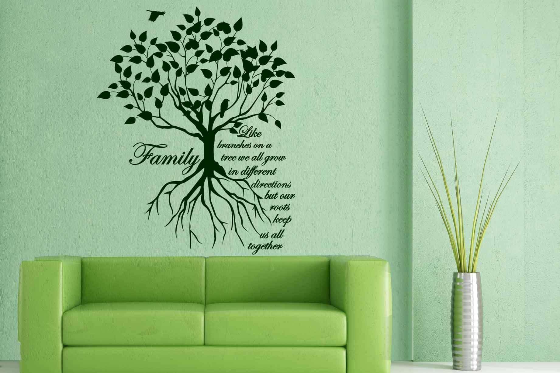 Виниловая наклейка на стену Семейное дерево