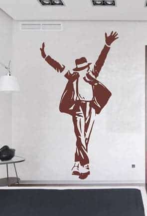 Дизайнерская наклейка на стену Майкл Джексон