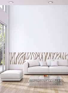 Дизайнерская наклейка на стену Узор зебры