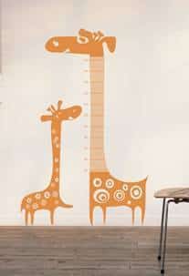 Дизайнерская наклейка на стену Жираф ростомер