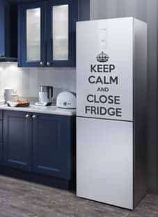 наклейка  Keep calm and close fridge