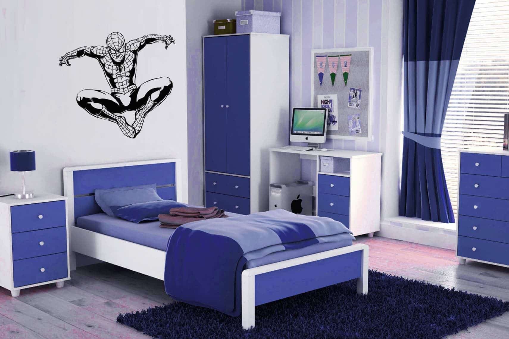 Дизайнерська наклейка на стіну Человек-паук (скидка 30%)