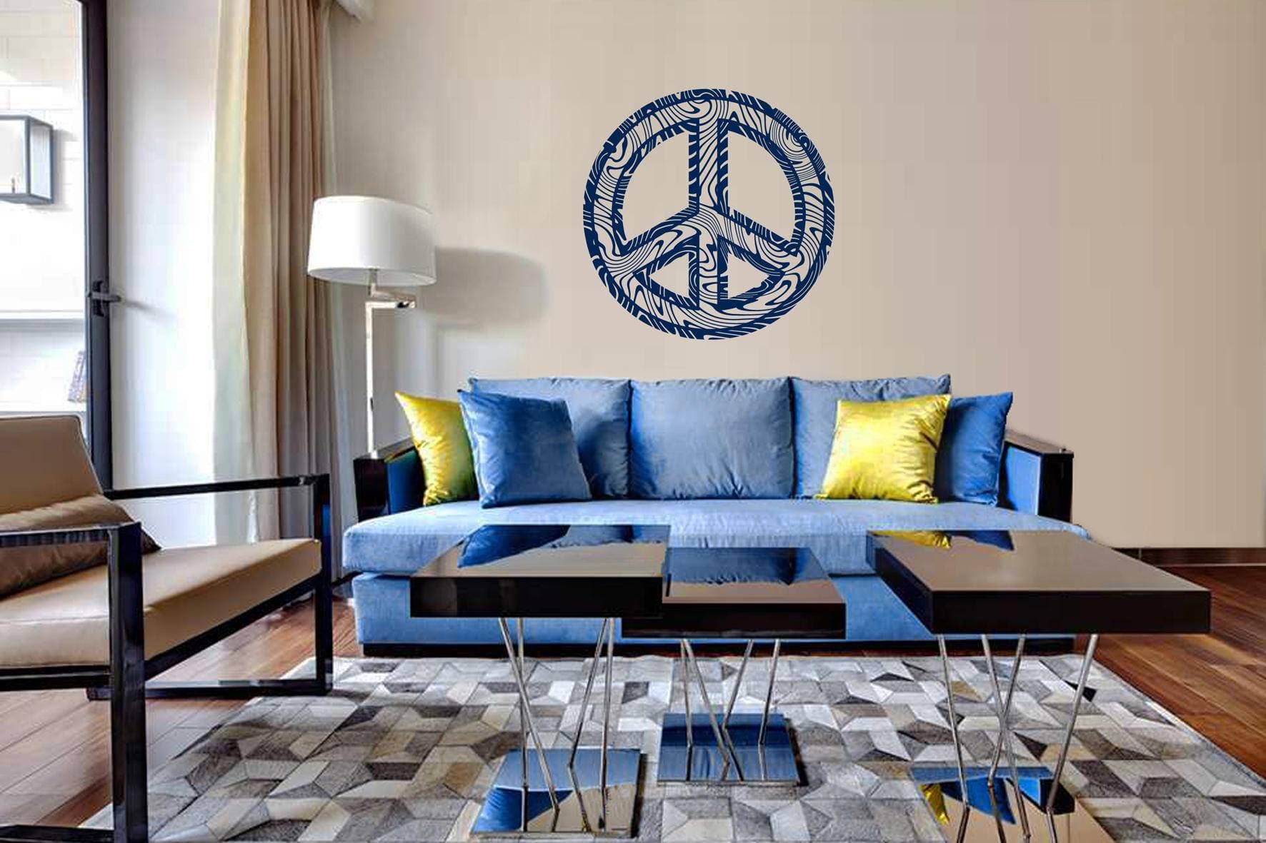 Дизайнерська наклейка на стіну Символ мира