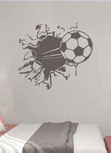 Дизайнерская наклейка на стену Футбольный мяч