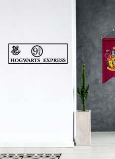 Дизайнерская наклейка на стену Платформа номер девять и три четверти (Гарри Поттер)