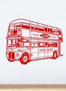 наклейка  Лондонский автобус