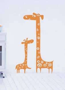 Дизайнерская наклейка на стену Жирафчики (скидка 50%)