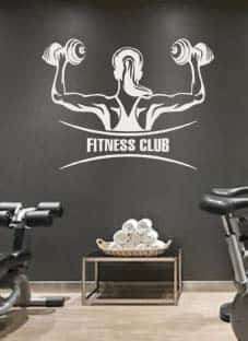 Дизайнерская наклейка на стену Фитнес-клуб