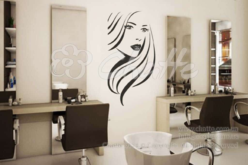 Дизайнерська наклейка на стіну Магия волос