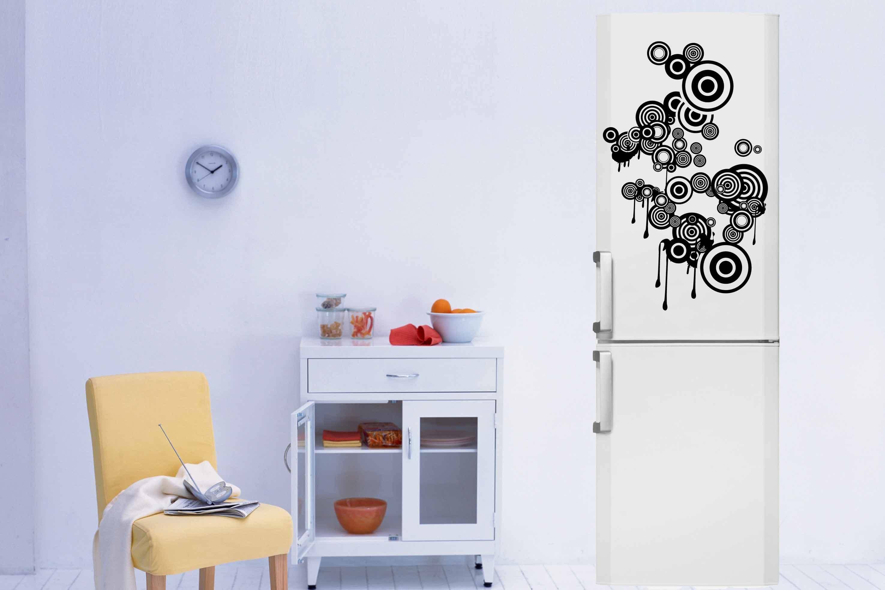 Виниловая наклейка на стену Абстракция на холодильник