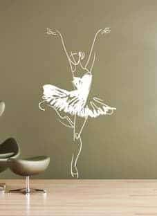 Дизайнерская наклейка на стену Балерина 1