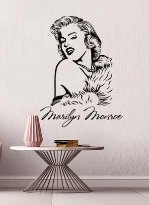 Дизайнерская наклейка на стену Мэрилин Монро 2