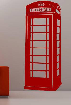 наклейка  Телефонная будка (Лондон)