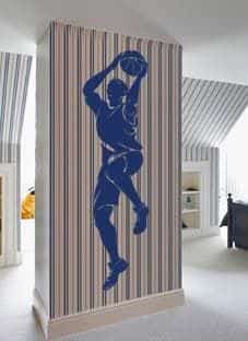 Дизайнерская наклейка на стену В прыжке (баскетбол)